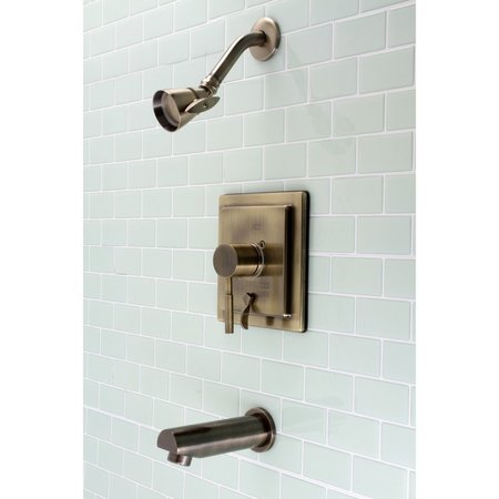 Kingston Brass KB86530DL Single-Handle Tub and Shower Faucet, Antique Brass KB86530DL